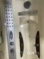 Shower cubicle with sauna and jacuzzi