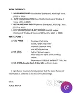 I Need Tally/Billing/Computer Operator job in urgent please contact.