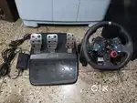 Logitech G29 Driving force racing wheel with padels, with bag, pc ps5