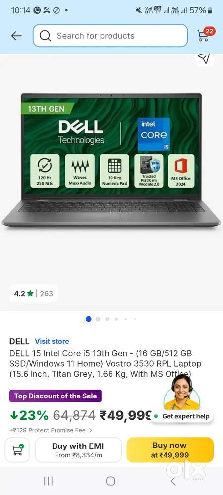 Dell 15 Intel i5