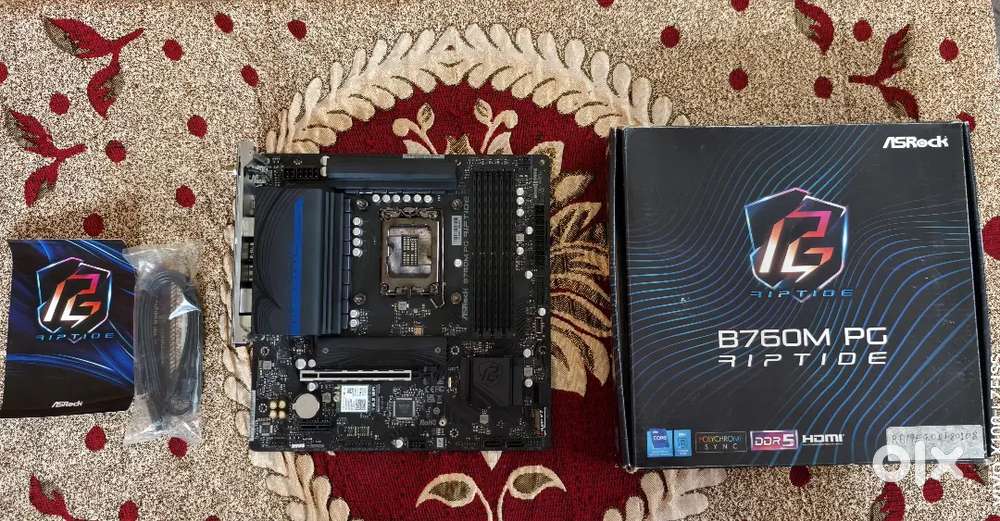 Asrock B760M Pg Riptide wifi ddr5 motherboard .