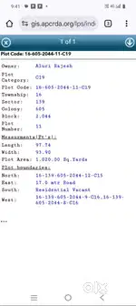 1020 square yards ( APCRDA plot ) near to AP assembly and vit colleage