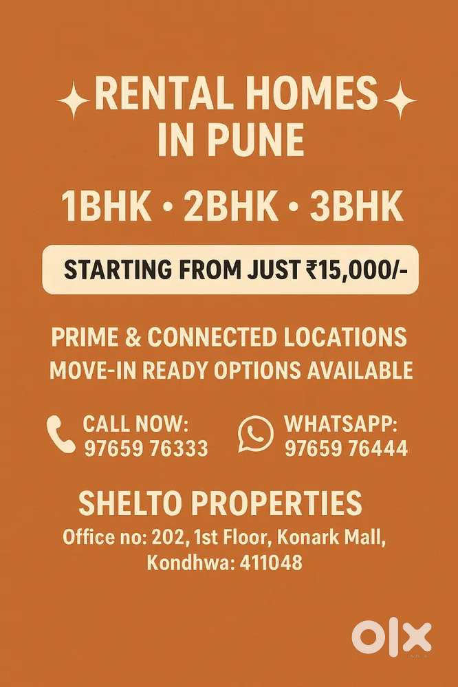 10,000/- 1BHK/2BHK/3BHK Prime Locations