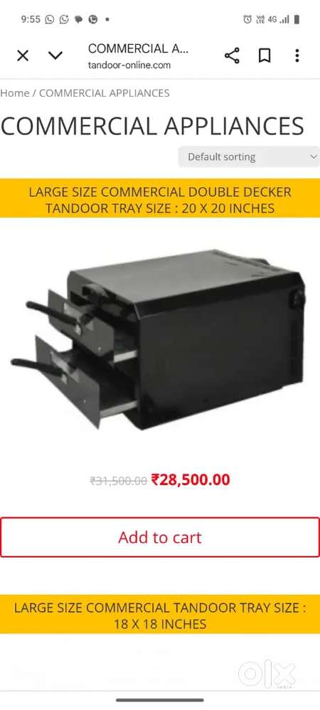 Double decker Electric Tandoor