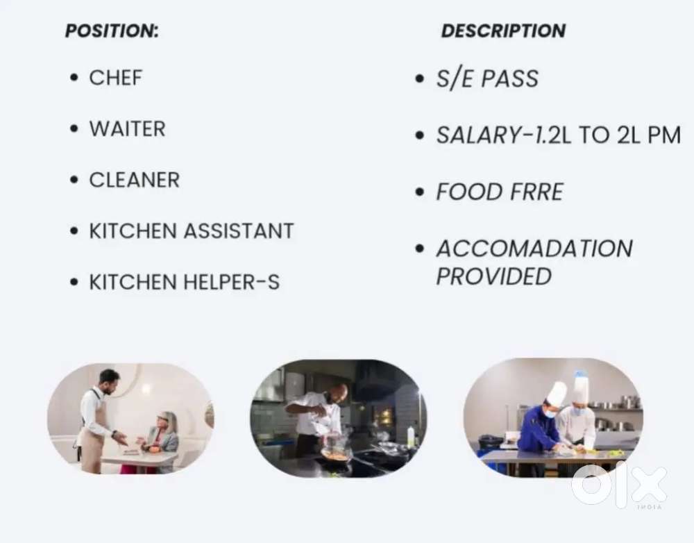 Jobs in hotel ! Vizag hyd and Bangalore Delhi Mumbai any wer in India