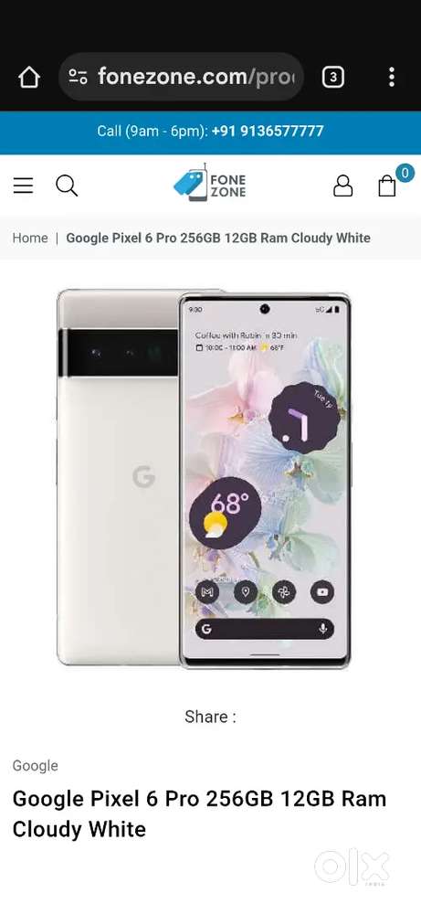 Google pixel 6 pro 8/256 Good condition all or working