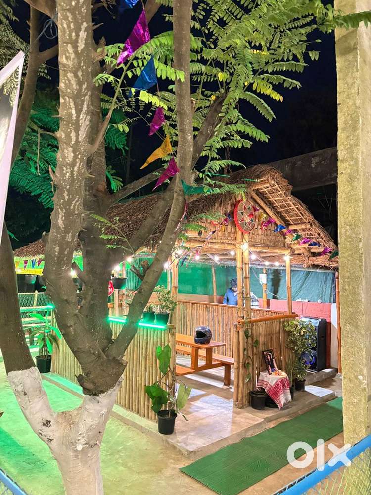 Fully Furnished Bamboo Cafe\Food Stall Available for Rent at LOKHOWJAN