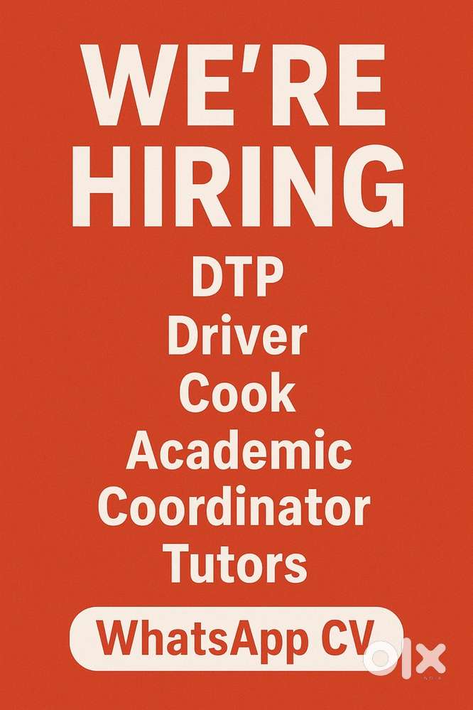 Marketing Driver DTP Tutors Front Office
