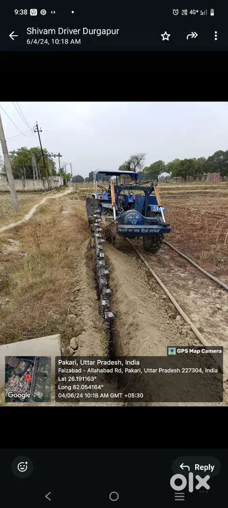 Trenchar 'machine khodai ka all daya use 63 to 200 and depth 165