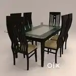 6 chair dining table available