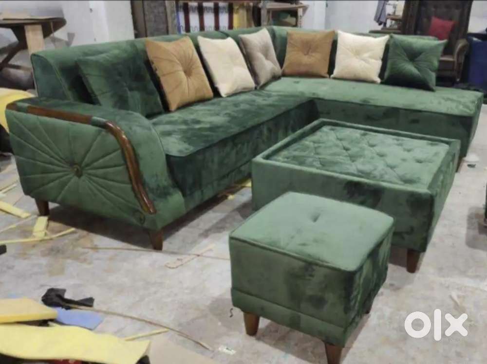 LUXURY L TYPE LONGER SOFA SET AVAILABLE AT ZAM ZAM FURNITURE