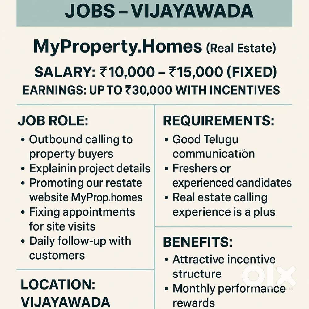 Telecallers need urgently in vijayawada
