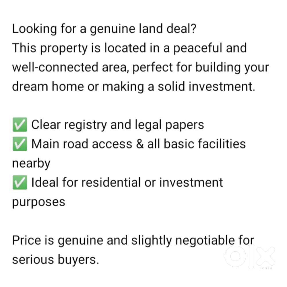 Land for Sale - Prime Location 

Clear Title

 Great Investment.
