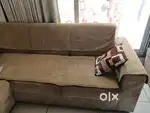 A new sofa set with puffy