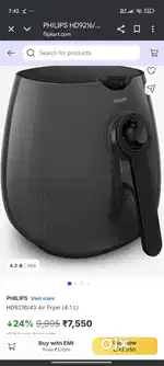 Air fryer Rs 6000