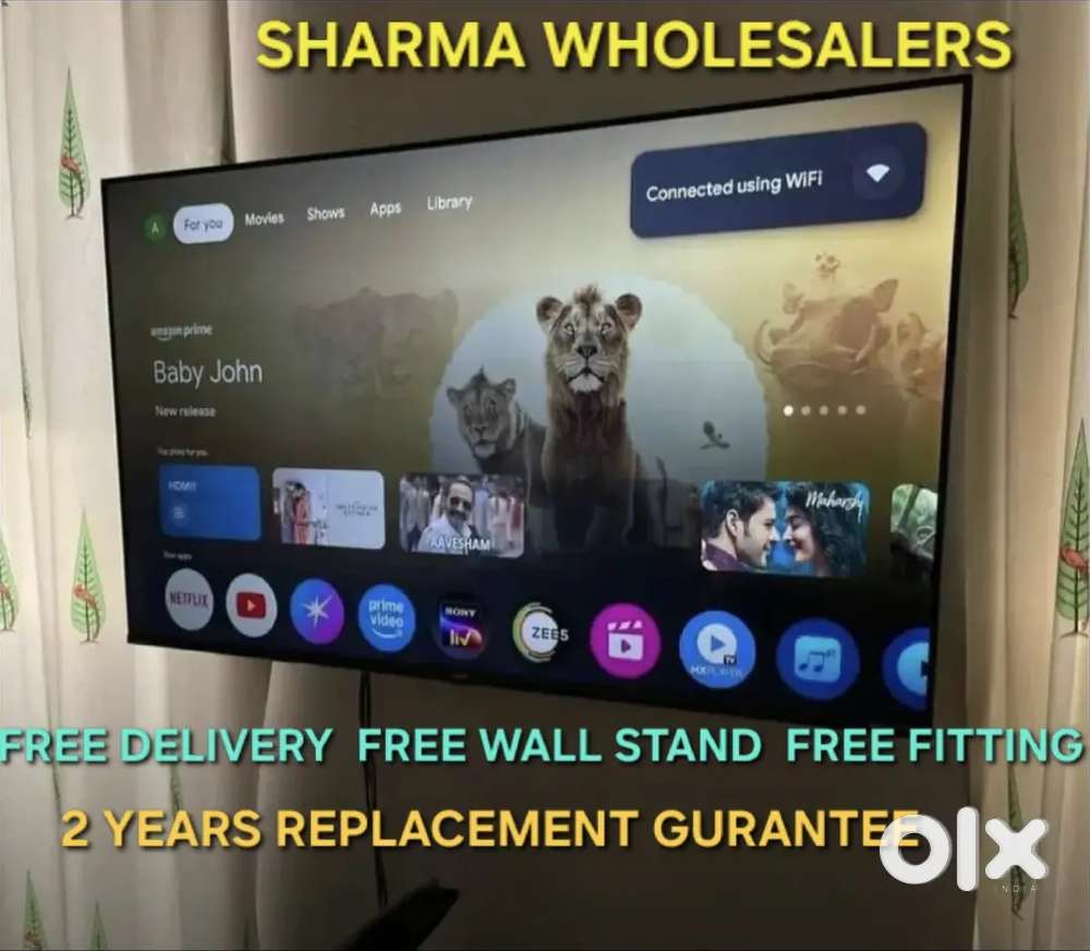 45 inches led tv Android Smart tv with 2 yr
Replacement Grnty bill