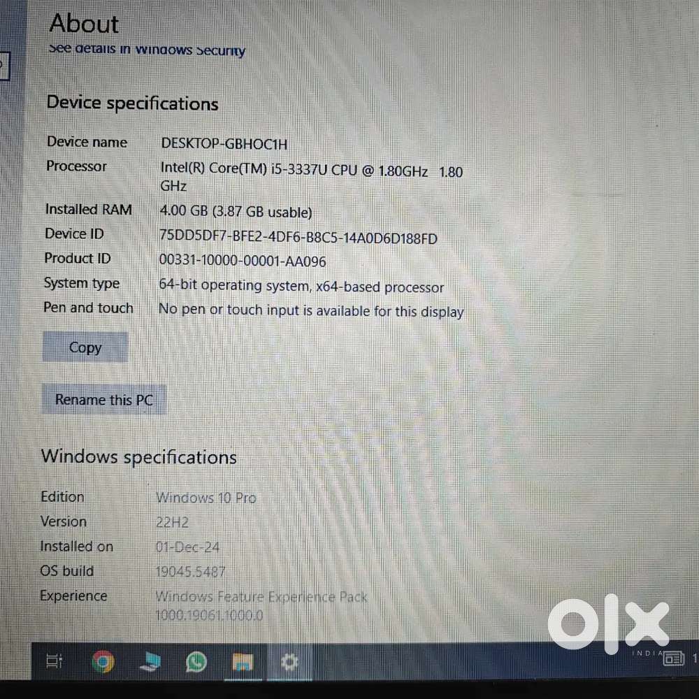 HP Laptop for sale- Good condition