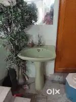 Wash basin  with stand with steel mixer tap