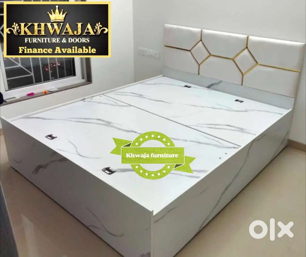 Khwaja furniture. Brand New Desighner Bed ( Bajaj finance Available)