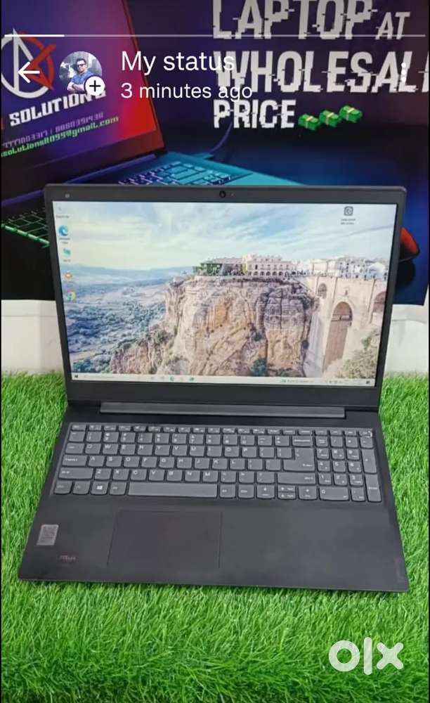 Lenovo ryzen 3 8gb ram 256 ssd @14999/-