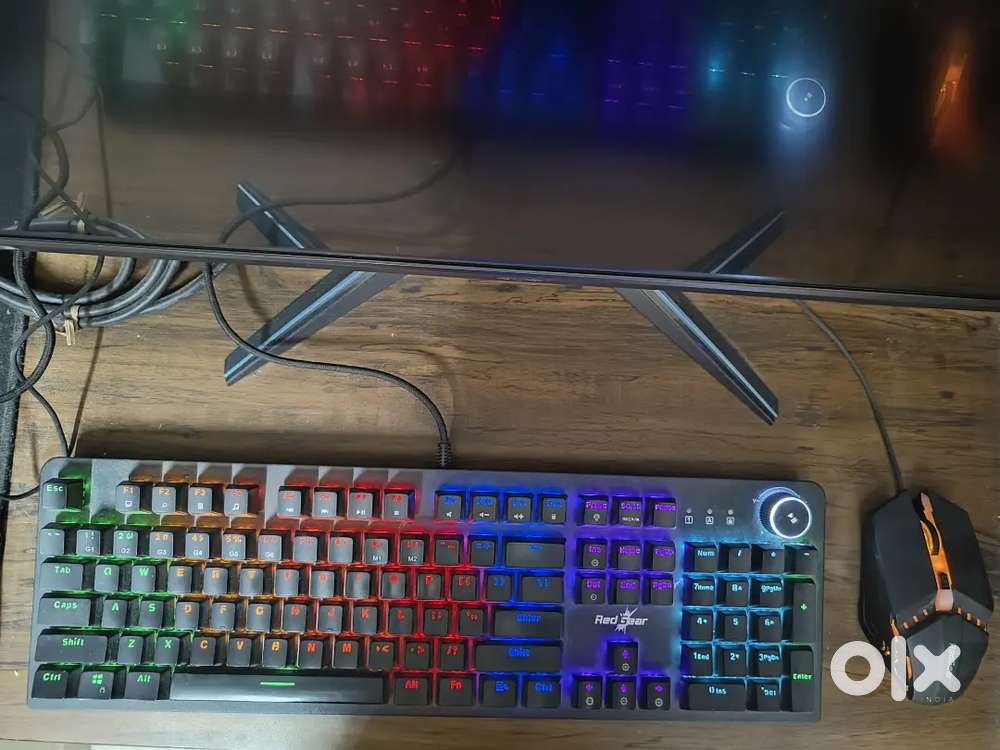 Red Gear Wired Shadow Blade Mechanical Keyboard Mouse Combo
