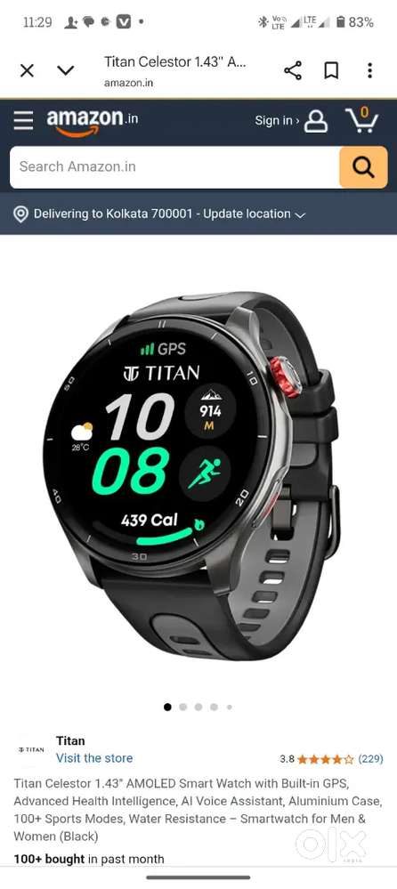Brand new titan smart watch no used product only 3 days