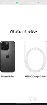 Iphone 16pro black colour
