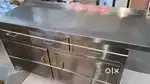 Hotel kitchen table steel