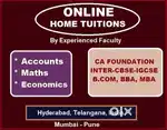 ONLINE/Home Tuition for CA Foundation - Accounts, Maths Economics