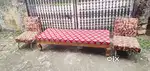 Deewan cot sofa set 1+1 thek wood for sale
