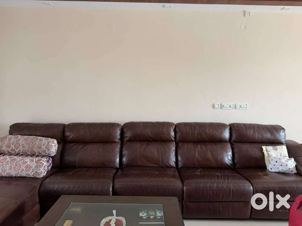 L shaped leather sofa for sale
