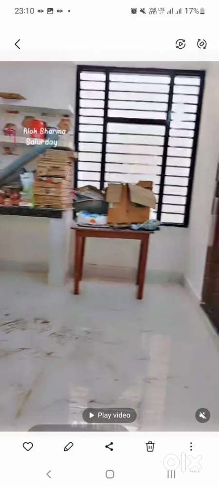 One room set attached bathroom with kitchen corner