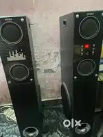 Intex tower speaker and 2  blutooth base 10 inch