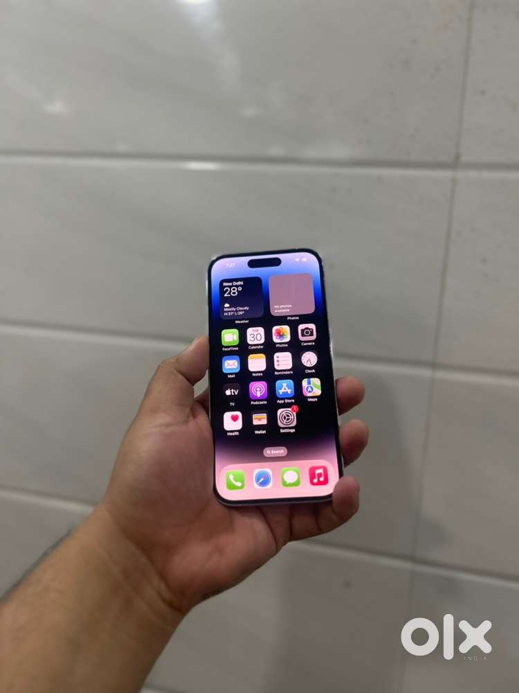 I phone 14pro white colour without box Australia set display msg only