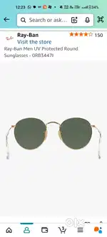 New Rayban glasses unused with seal intact