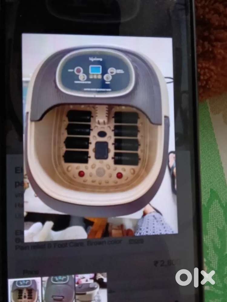 Electronic foot massager tub