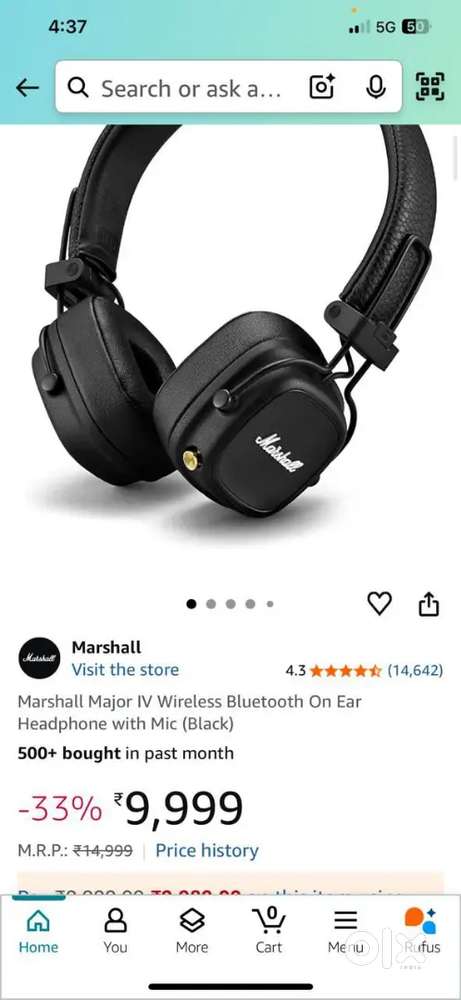 Marshall Original Headset