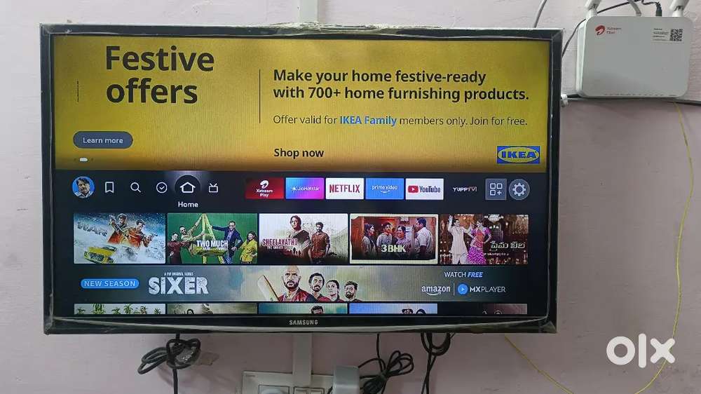 Samsung 38 full hd led tv with Amazon fire tv stick