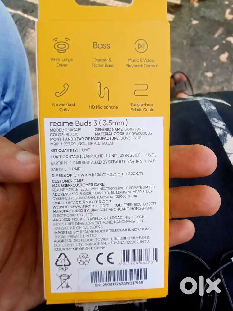 Realme buds 3 wired 3.5mm jack