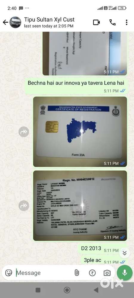 Mahindra Xylo 2013 Diesel 200000 Km Driven