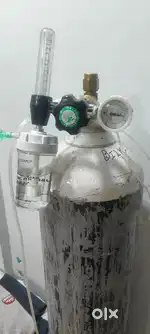 2 Jumbo Oxygen Cylinder with Regulator + Fully refilled Gas