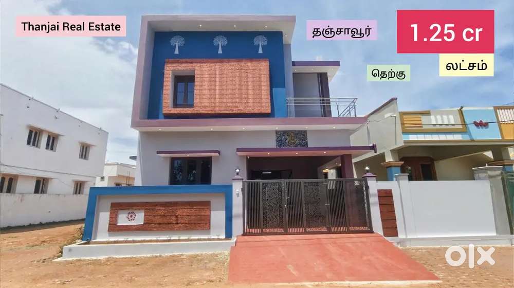 High Roof Duplex Full Furnished New House for sale in thanjavur