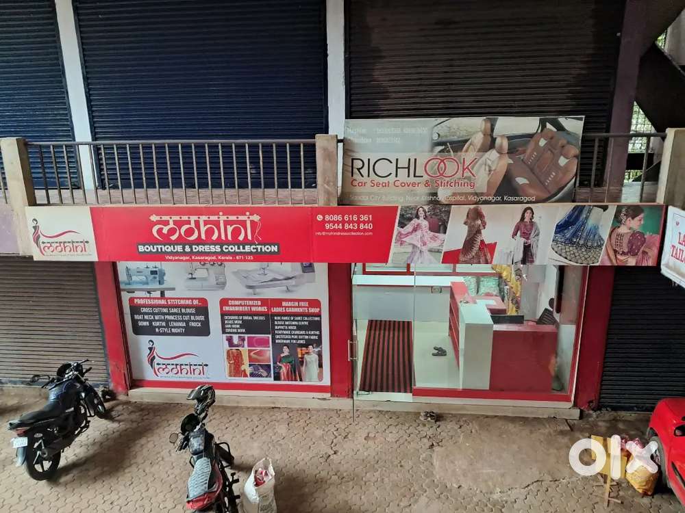Retail shop in vidyanagar kasaragod for rent/sale