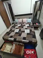 Godrej Wardrobe,Bed with Mattress & Dressing Table–Excellent Condition