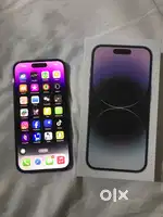 Iphone 14 pro 256 gb deep purple is in good condition