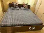 Bed with Mattress & Storage