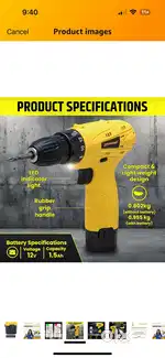 Drill machine with battry 2month old charger and bit