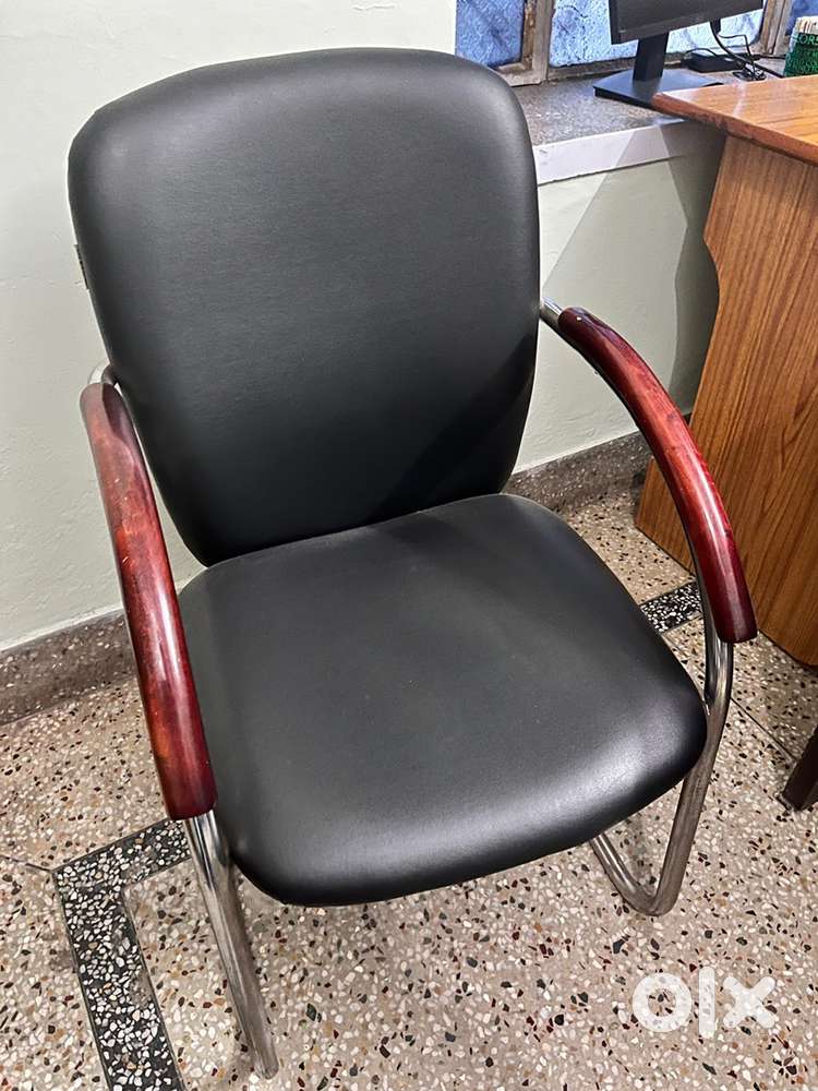 Sofa set with puffy and centre table and office chair visitor chair