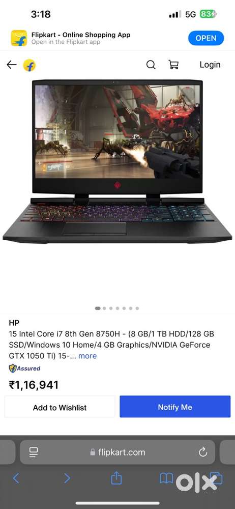 Hp omen 15 gaming laptop