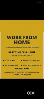 Work from home for students,job persons and housewife